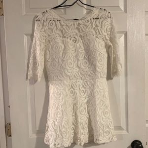 White lace romper